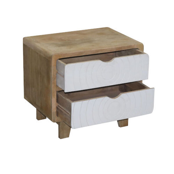 Outbound Natural and Chalk White Nightstand, image 4