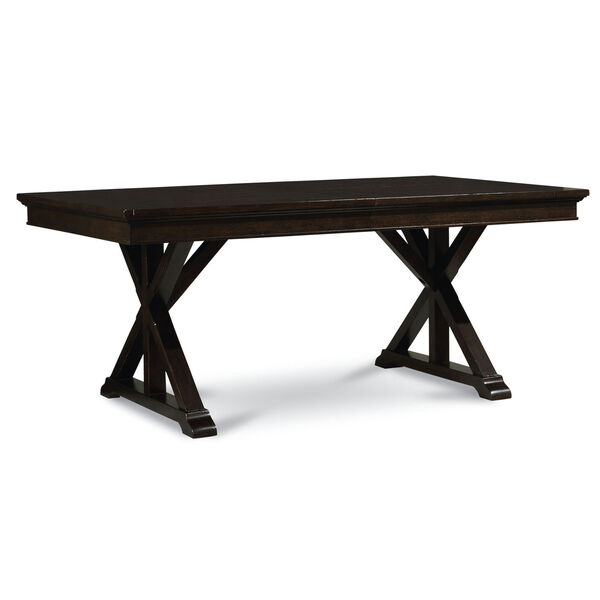 Thatcher Amber Trestle Dining Table, image 1