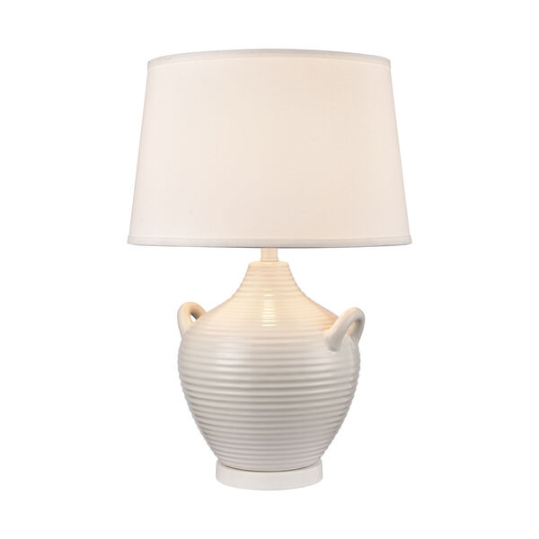 Oxford Gloss White One-Light Table Lamp, image 1