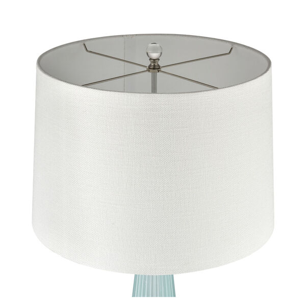 Mariani Blue and Clear Two-Light Table Lamp, image 3