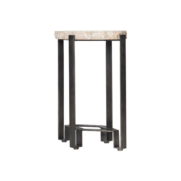 Sayers Cream and Oil Rubbed Bronze Accent Table, image 3