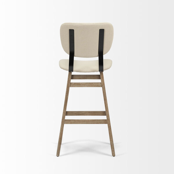Haden Brown Upholstered Seat Bar Height Stool, image 4