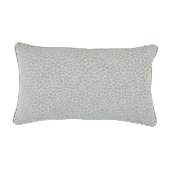 Cheetah Mist Velvet 14 x 24 Inch Pillow with Linen Welt, image 1