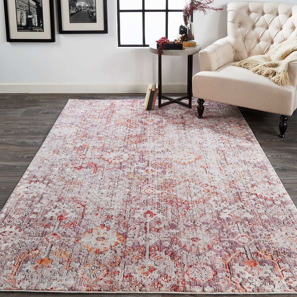 Armant Pink Ivory Gray Area Rug, image 3