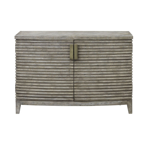 Gray and Brown Two Door Credenza, image 2