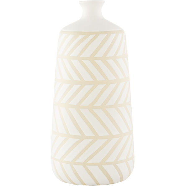 Kisii White 14-inch Vase, image 1