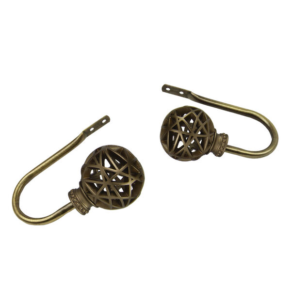 Leanette Antique Brass Holdback, Set of Two, image 1