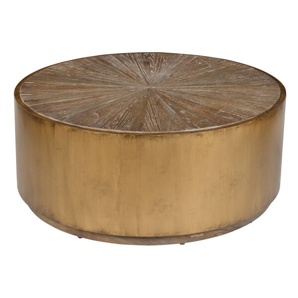 Salsbury Brown and Antique Gold Coffee Table, image 1