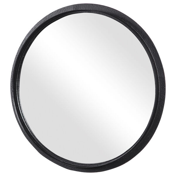 Loring Black Circular Wall Mirror, image 5