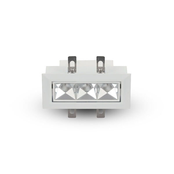 Rubik White Three-Light Adjustable LED Recessed Downlight, image 1