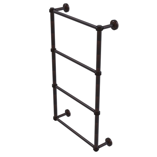 Dottingham Venetian Bronze 24-Inch Four Tier Ladder Towel Bar with Dotted Detail, image 1