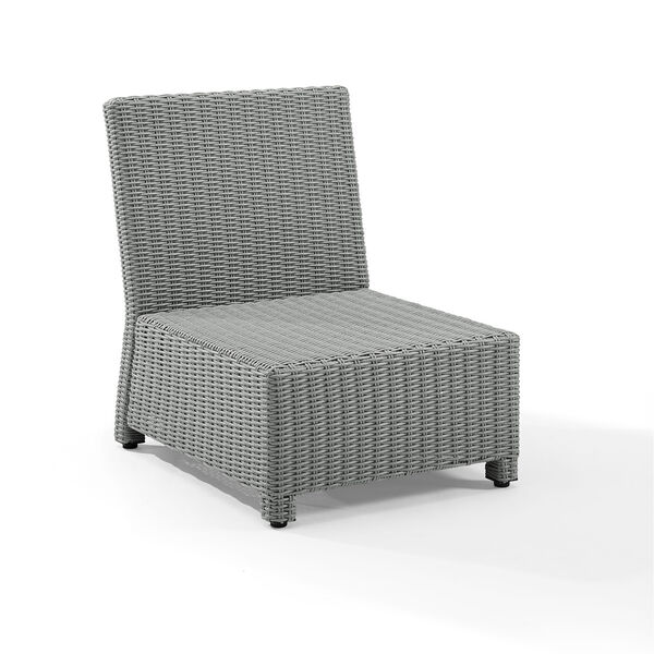 Bradenton Gray and Navy Outdoor Wicker Chair, Set of 2, image 6