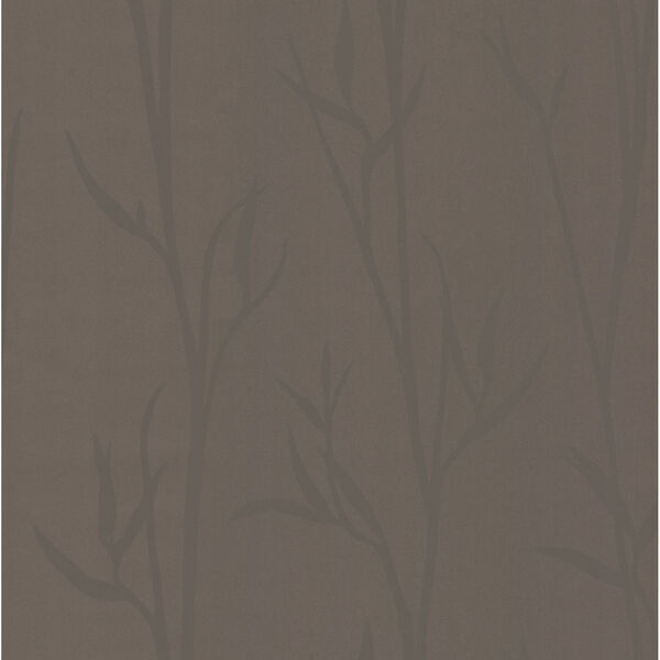 Matcha Brown Botanical Non-Pasted Wallpaper, image 2