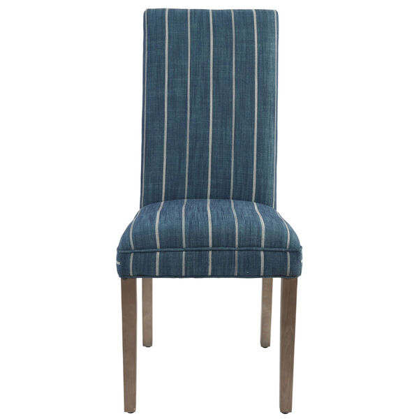 Akela Air Force Blue and  Black Upholstered Dining Chair, image 1