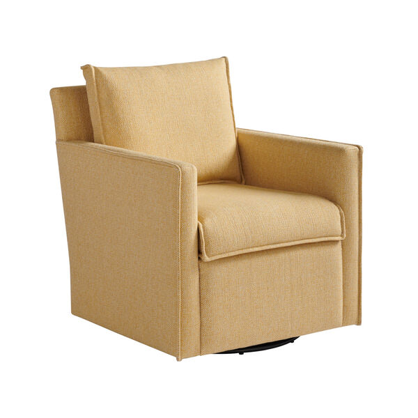 Barley Beige Polyester Swivel Chair, image 4