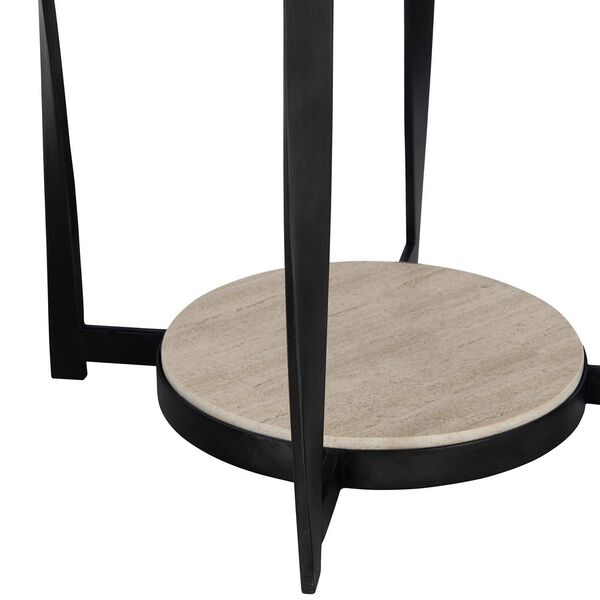 Berkshire Aged Pewter and Black Side Table, image 5