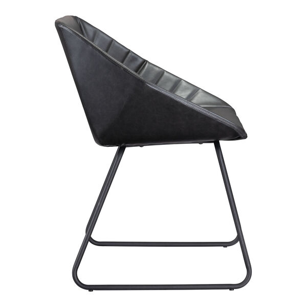 Miguel Matte Black Dining Chair, image 2