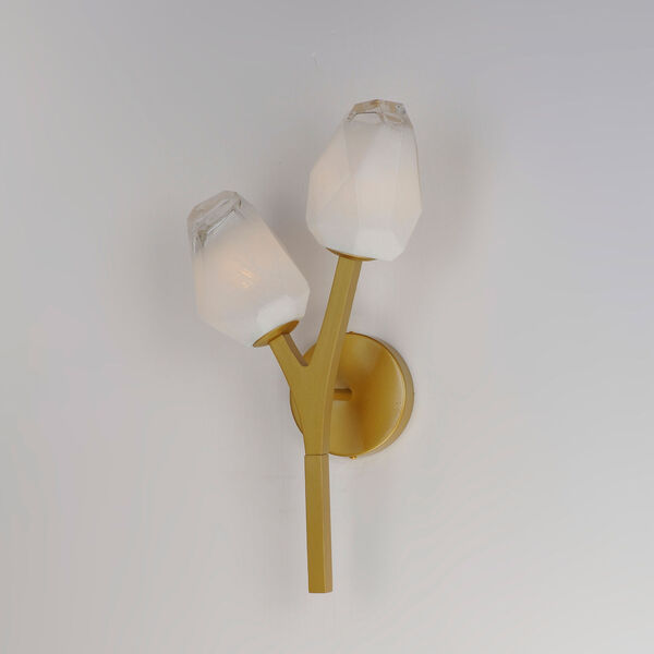 Blossom Natural Aged Brass Two-Light LED Wall Sconce, image 2