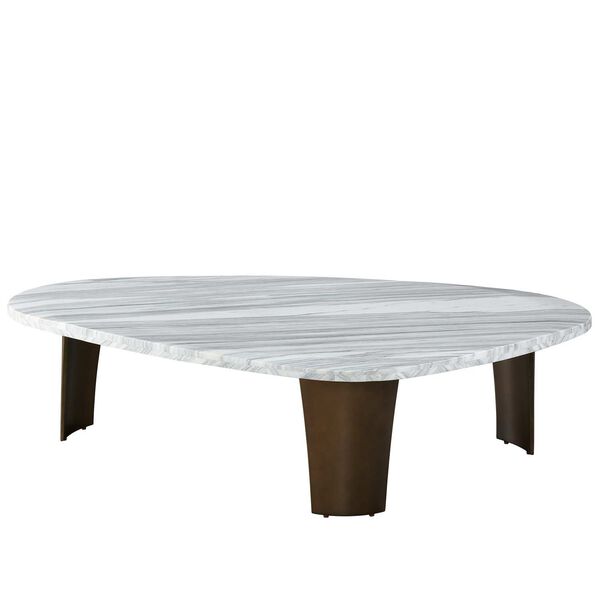ErinnV x Universal Ellwood White and Bronze Cocktail Table, image 3