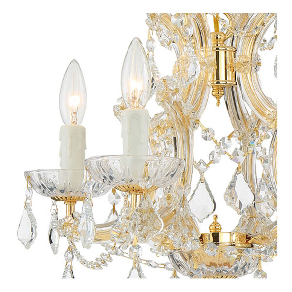 Maria Theresa Gold Four-Light Chandelier, image 3