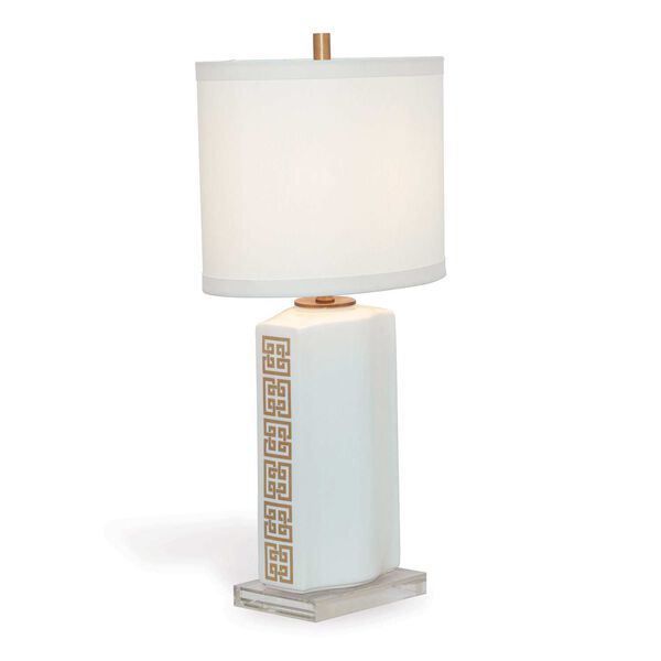 Palace Fret White One-Light Table Lamp, image 3
