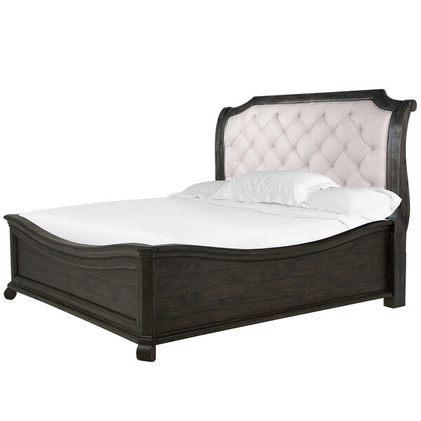 Bellamy Traditional Peppercorn California King Sleigh Bed with Shaped Footboard, image 2