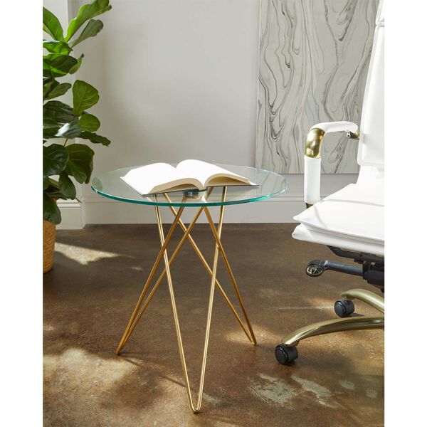 Zoey Clear Side Table, image 1