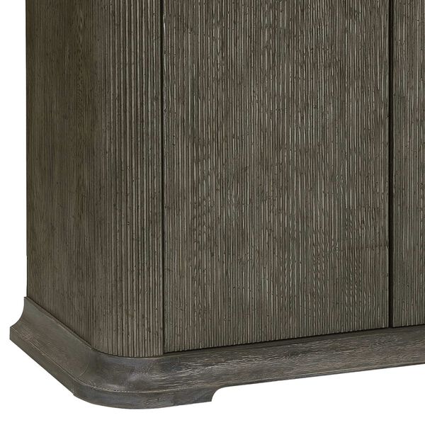 Pulaski Accents Gray Reeded Two Door Accent Chest with Shelves, image 5
