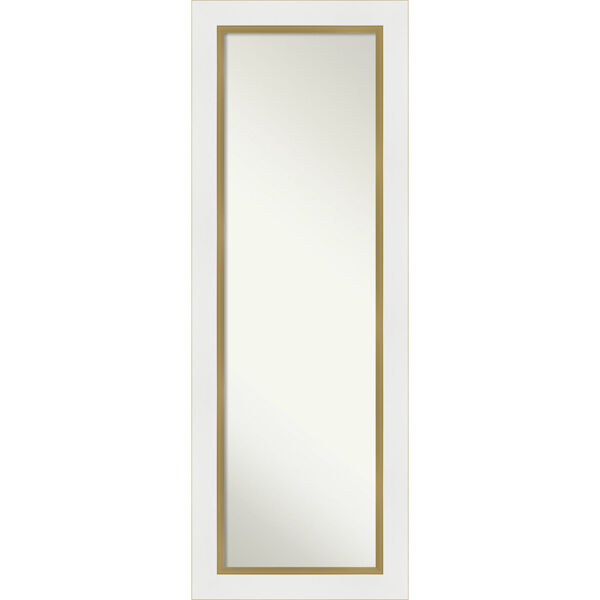 Eva White and Gold 19W X 53H-Inch Full Length Mirror, image 1