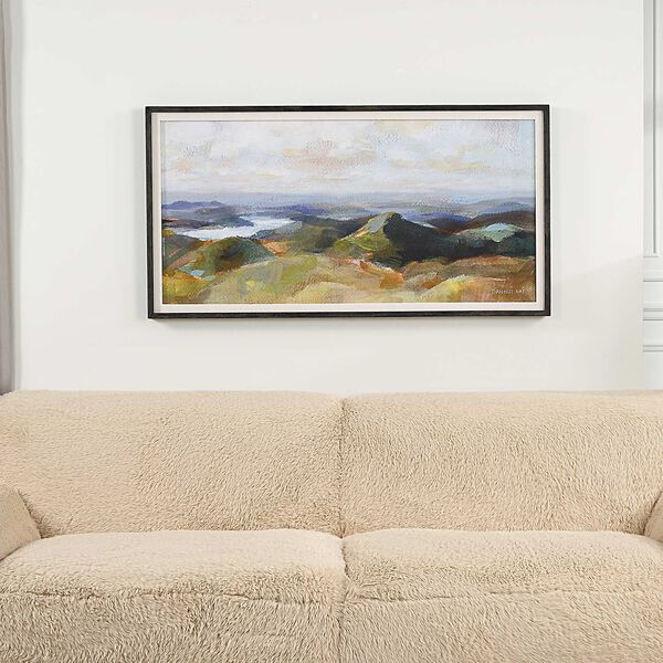 Multicolor Above The Lakes Framed Landscape Print Wall Art, image 1