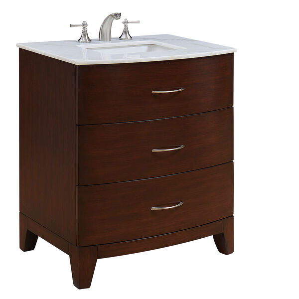 Bauhaus Brown 30-Inch Vanity Sink Set, image 2
