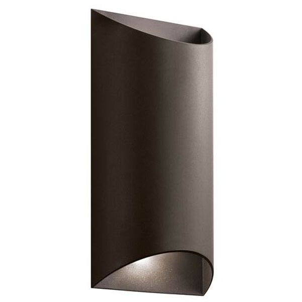 Riverside Textured Bronze Two-Light LED Outdoor Wall Sconce, image 1