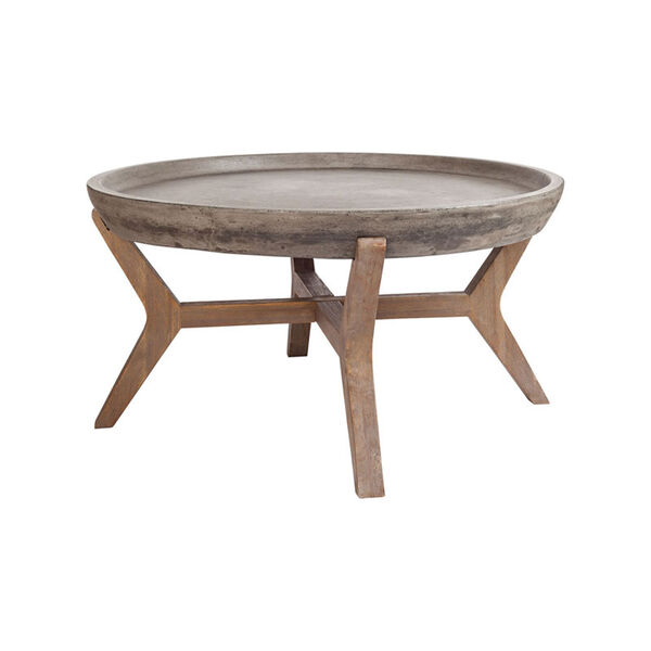 Tonga Waxed Concrete Coffee Table, image 1