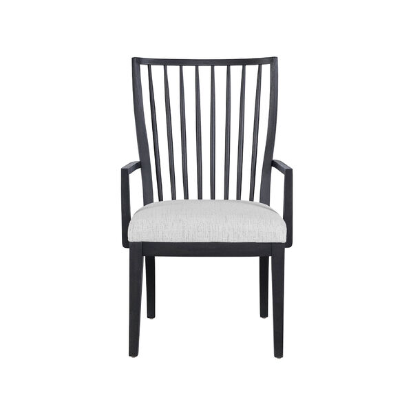 Bowen Charcoal and White Arm Chair, Set of 2, image 1