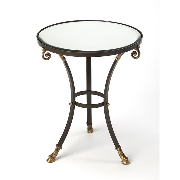 Meurice Glass and Metal Accent Table, image 1