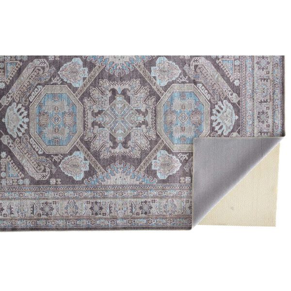 Percy Gray Taupe Blue Area Rug, image 6