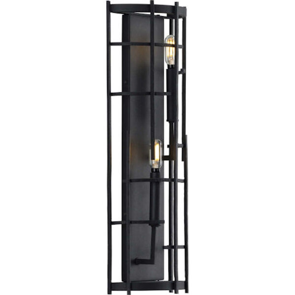 Artemis Black Two-Light Wall Sconce, image 1