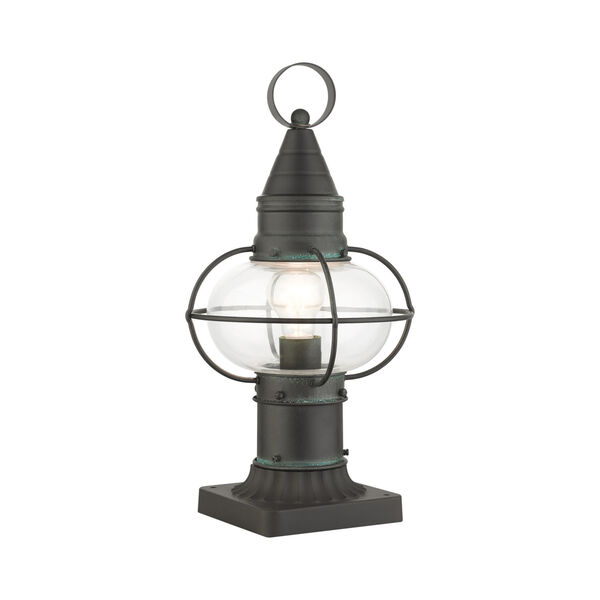 Newburyport Charcoal Nine-Inch One-Light Outdoor Post Lantern, image 4