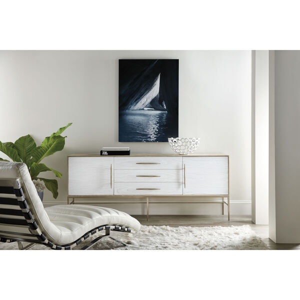 Cascade Taupe and White Entertainment Console, image 6