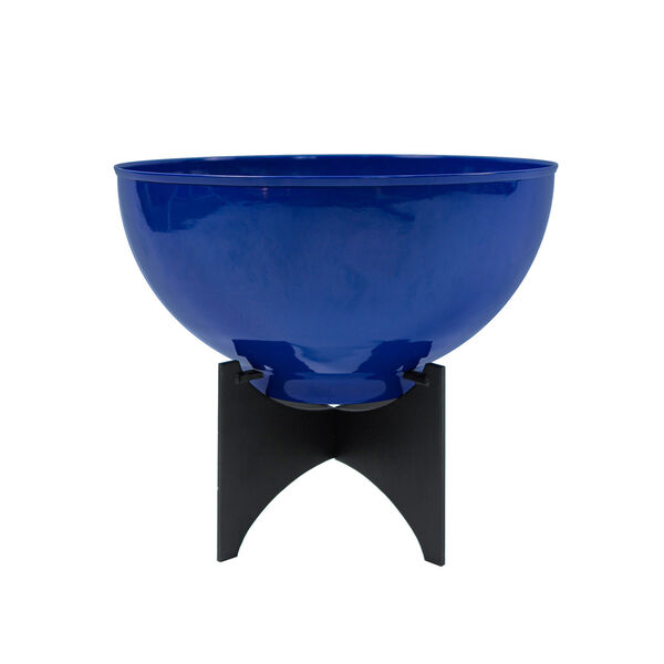 Norma I French Blue Planter with Flower Bowl, image 7