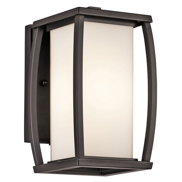 Bowen Arthitectural Bronze One-Light 9.5-Inch Outdoor Wall Mount, image 1