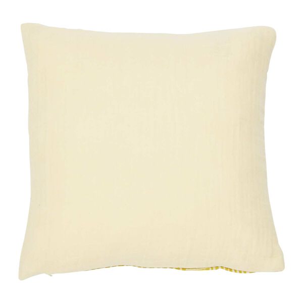 Yellow Cotton 16 x 16-Inch Pillow, image 4