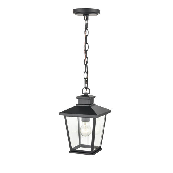 Bellmon Powder Coat Black One-Light Outdoor Hanging Lantern, image 4