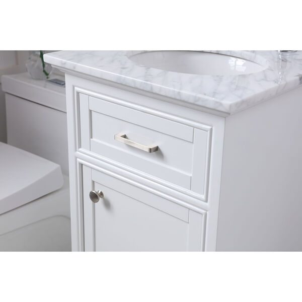 Americana White 19-Inch Vanity Sink Set, image 5