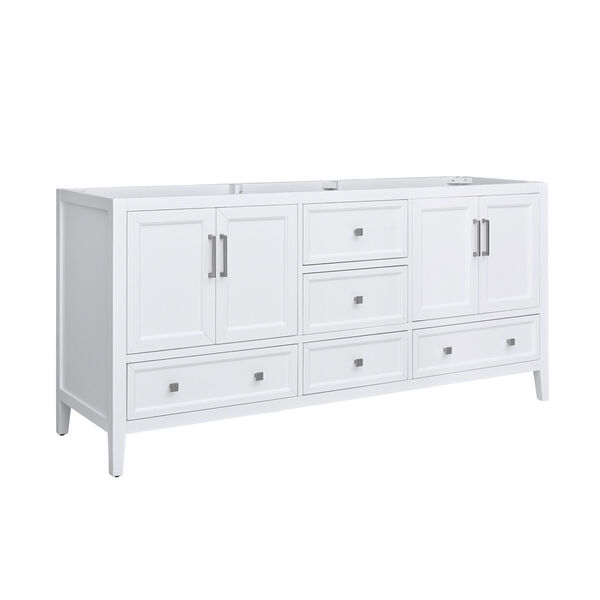 Everette White 72-Inch Double Vanity Cabinet, image 2