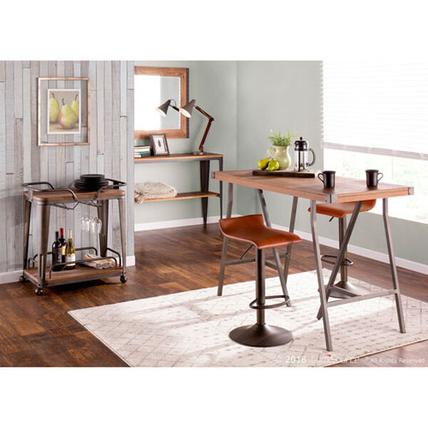 Ale Black and Brown Bar Stool, Set of 2, image 6