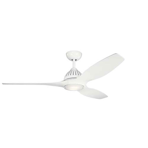 Jace White LED 60-Inch Ceiling Fan, image 1