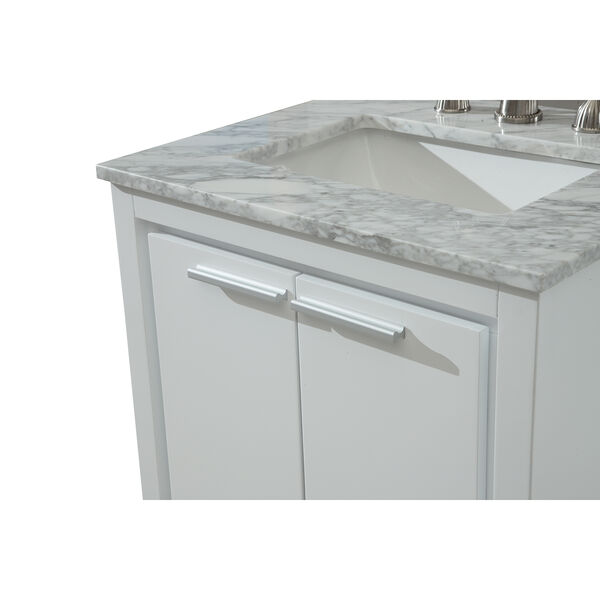 Filipo Frosted White Vanity Washstand, image 5