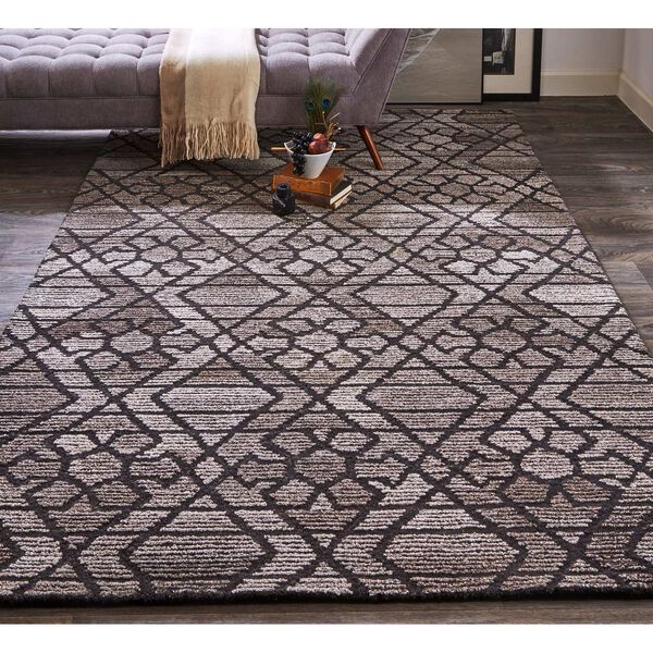 Asher Taupe Black Gray Area Rug, image 3