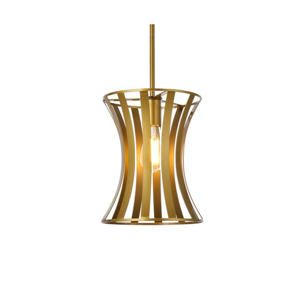 Lily Brass One-Light Pendant, image 3